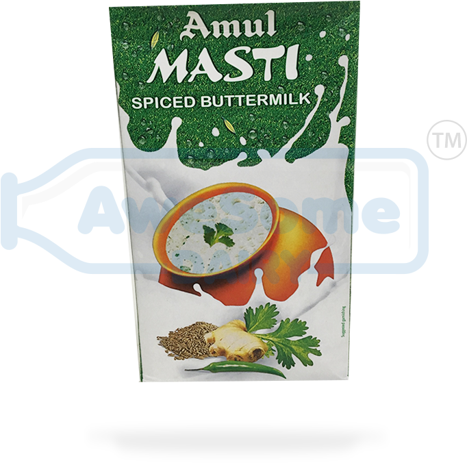 Amul Masti Spiced Buttermilk Packet PNG Image