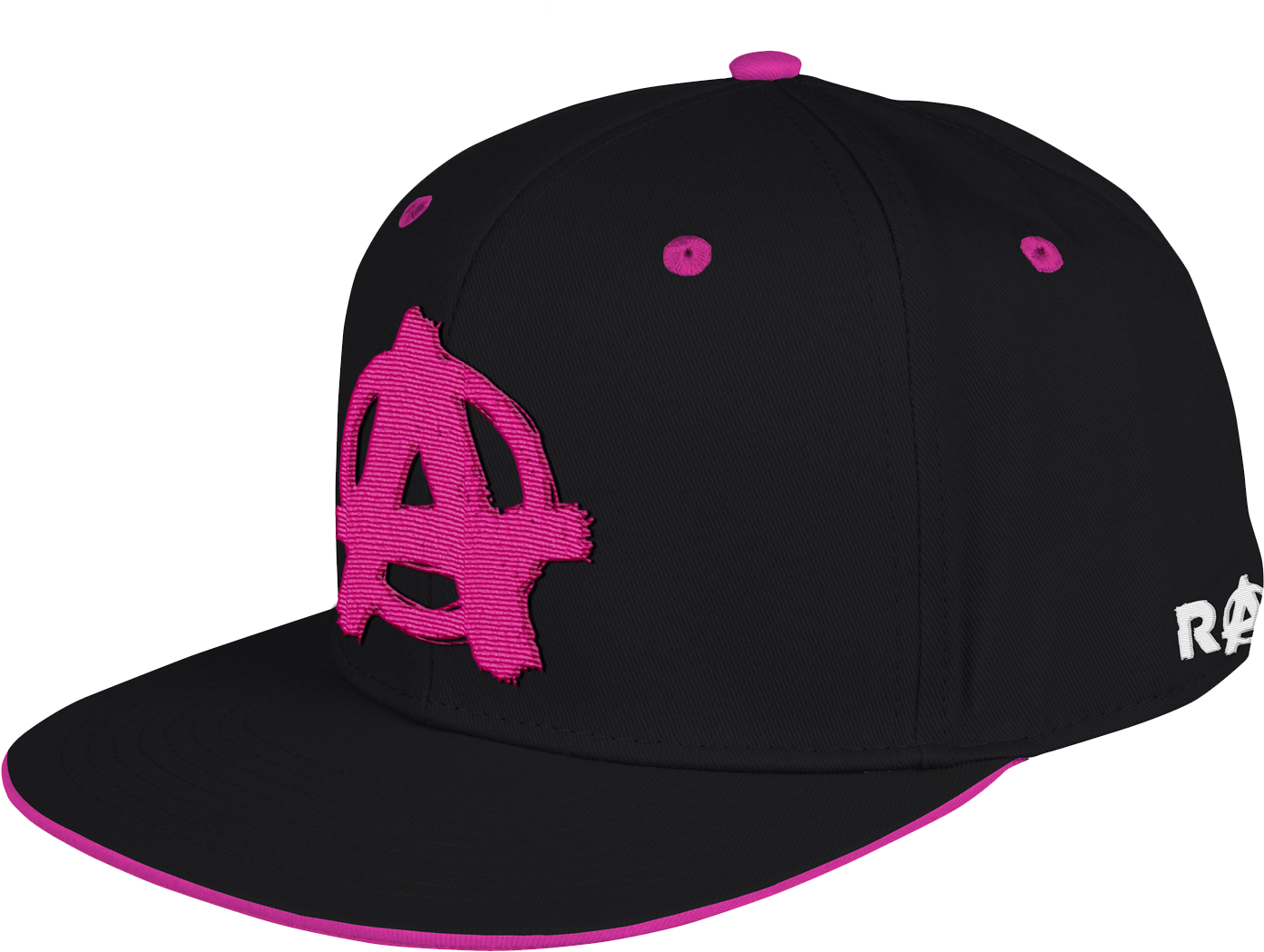 Anarchy Symbol Black Pink Cap PNG Image