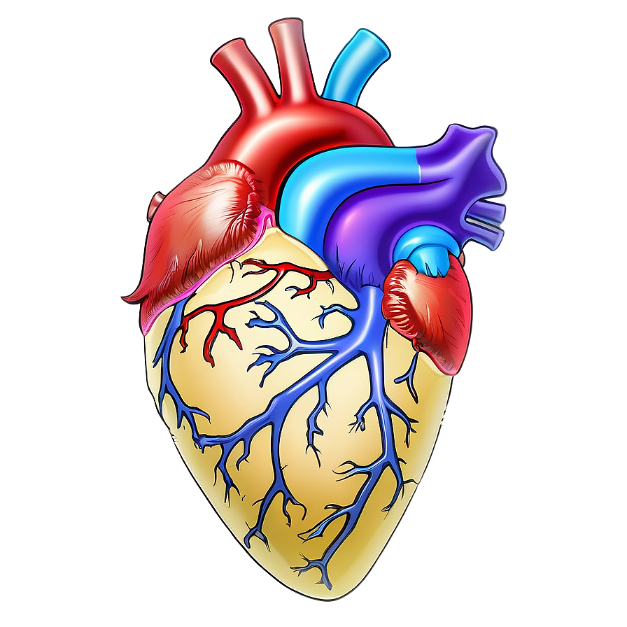 Anatomical Heart A PNG Image