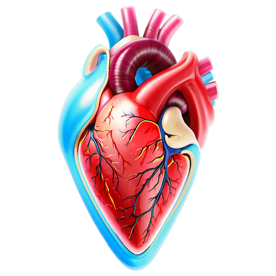 Anatomical Heart D PNG Image