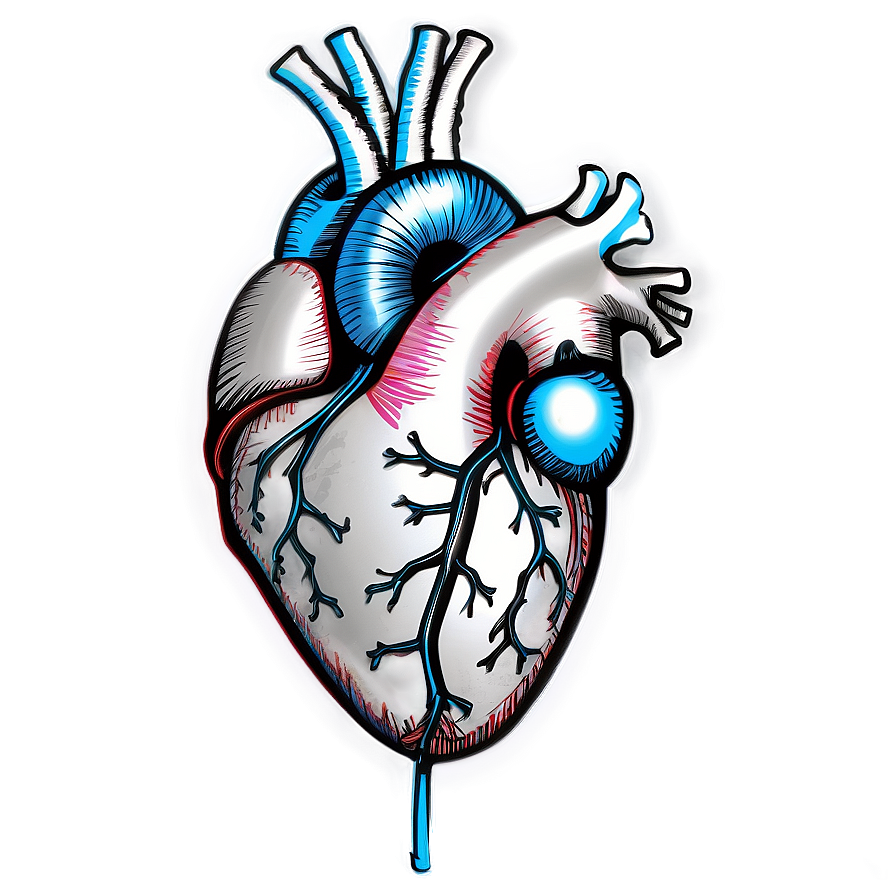 Anatomical Heart Sketch Png Swj PNG Image