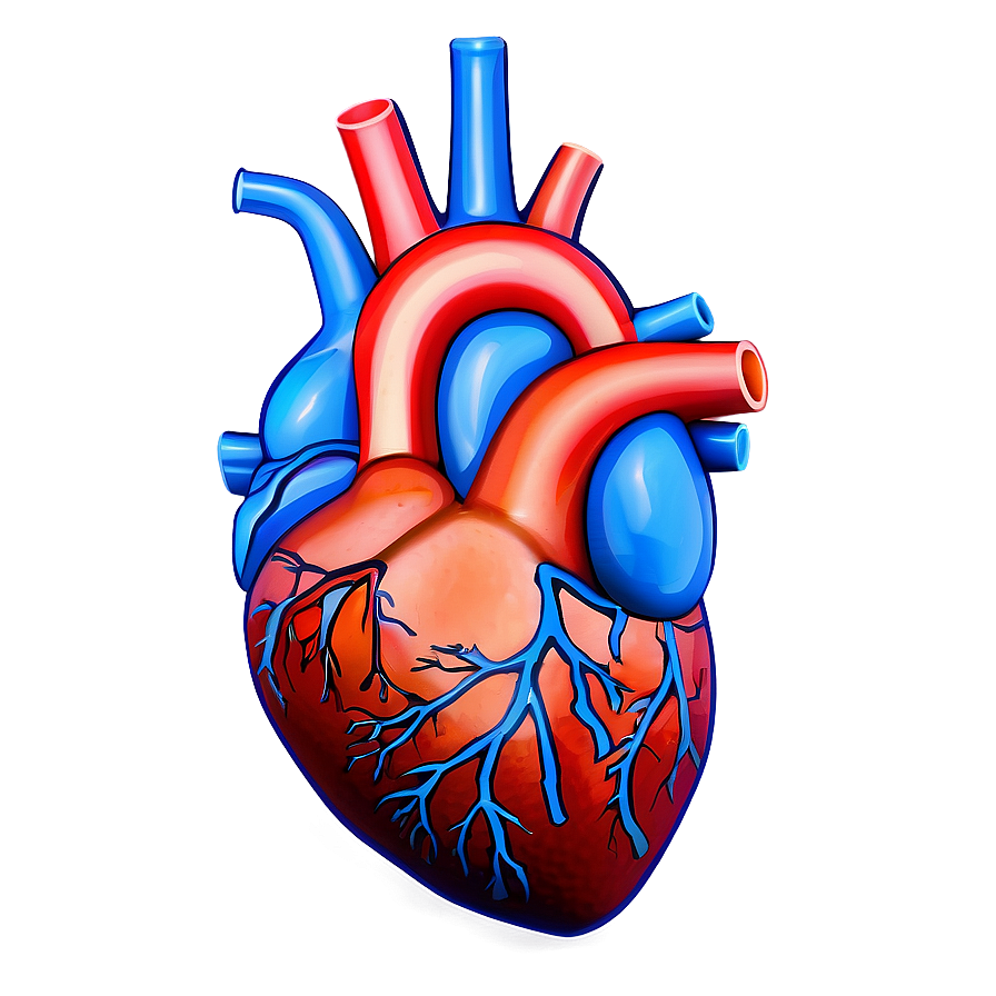 Anatomical Heart With Labels Png Oku13 PNG Image