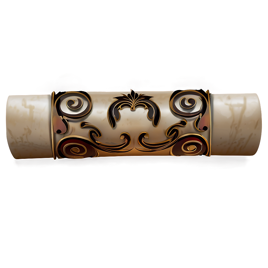 Ancient Asia Scrolls Png 06232024 PNG Image