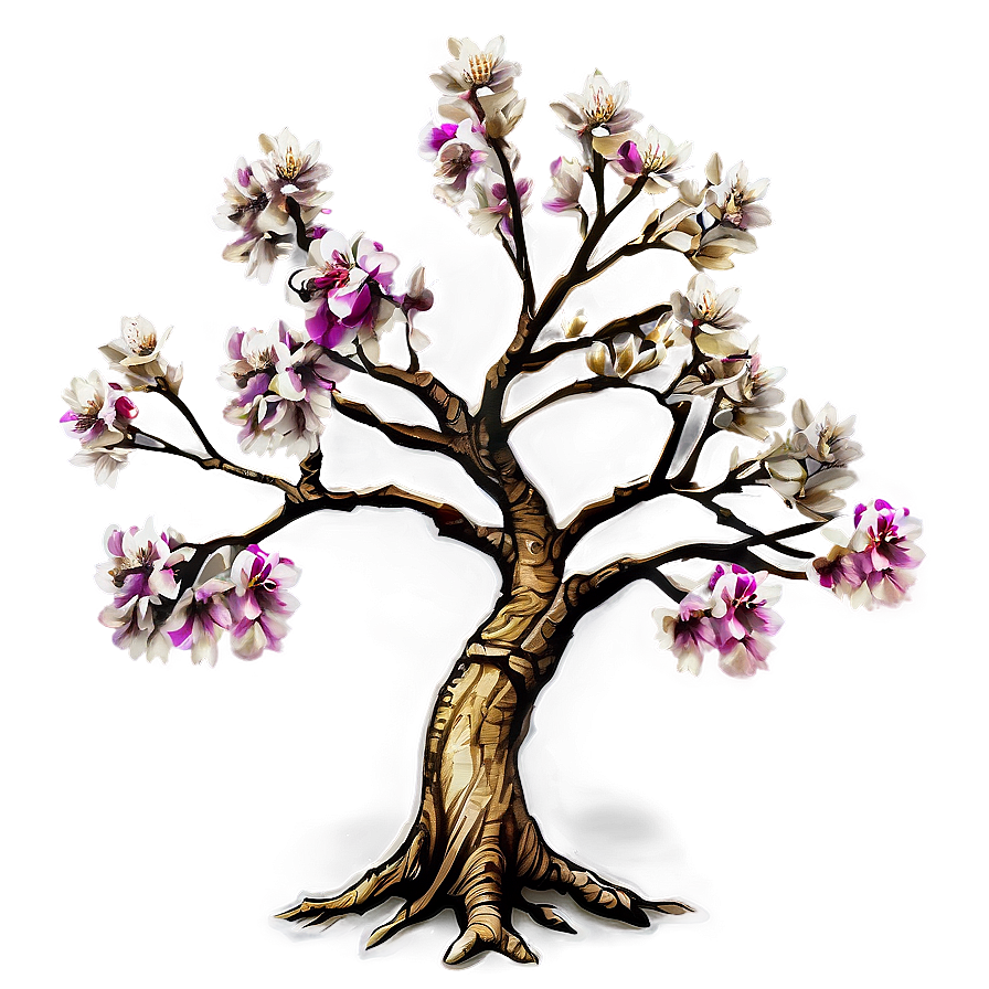 Ancient Flower Tree Mythology Png 49 PNG Image