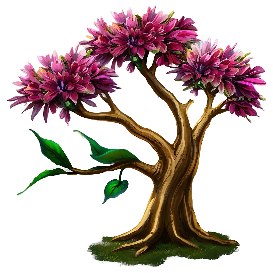 Ancient Flower Tree Mythology Png Pqy75 PNG Image