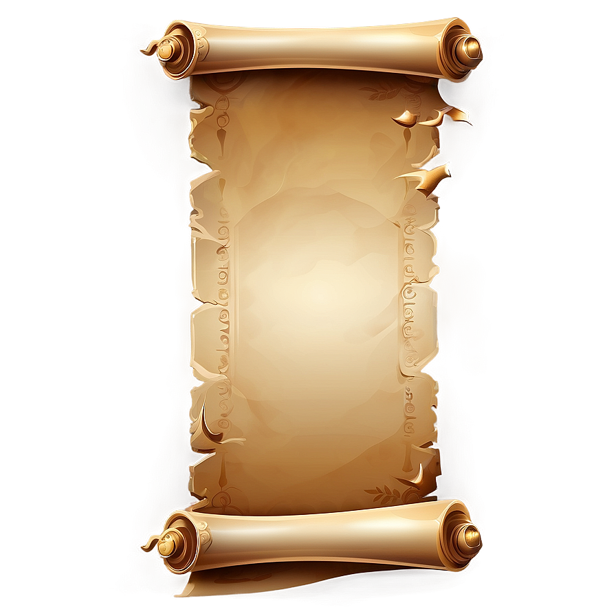 Ancient Scroll Banner Illustration Png Rwe PNG Image