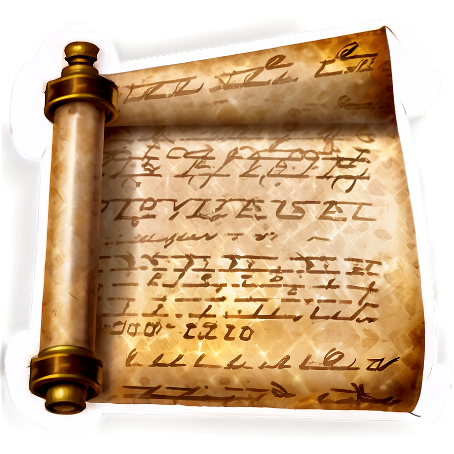 Ancient Scroll Paper Png 05232024 PNG Image