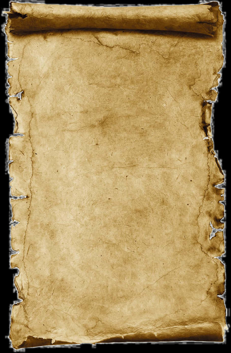 Ancient Scroll Paper Texture PNG Image