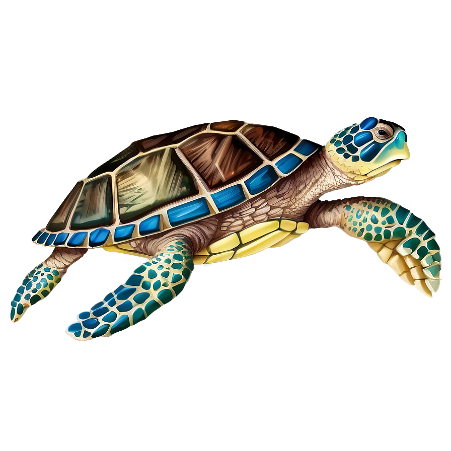 Ancient Sea Turtle Design Png Bco32 PNG Image