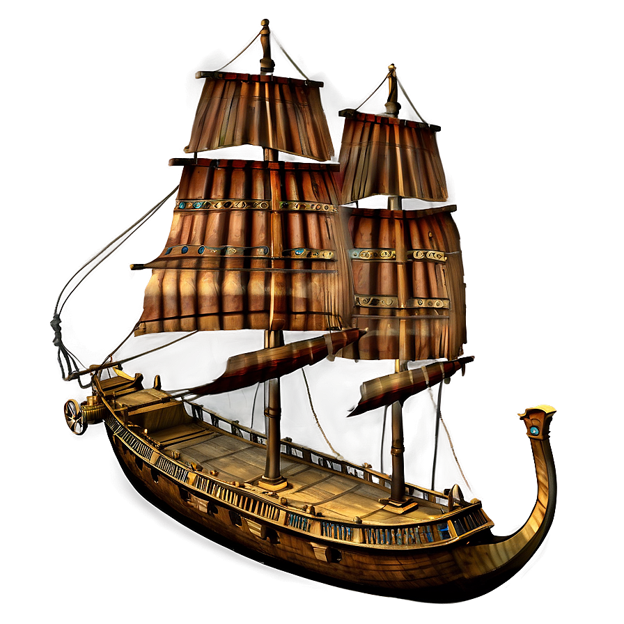 Ancient Ship Png 05212024 PNG Image