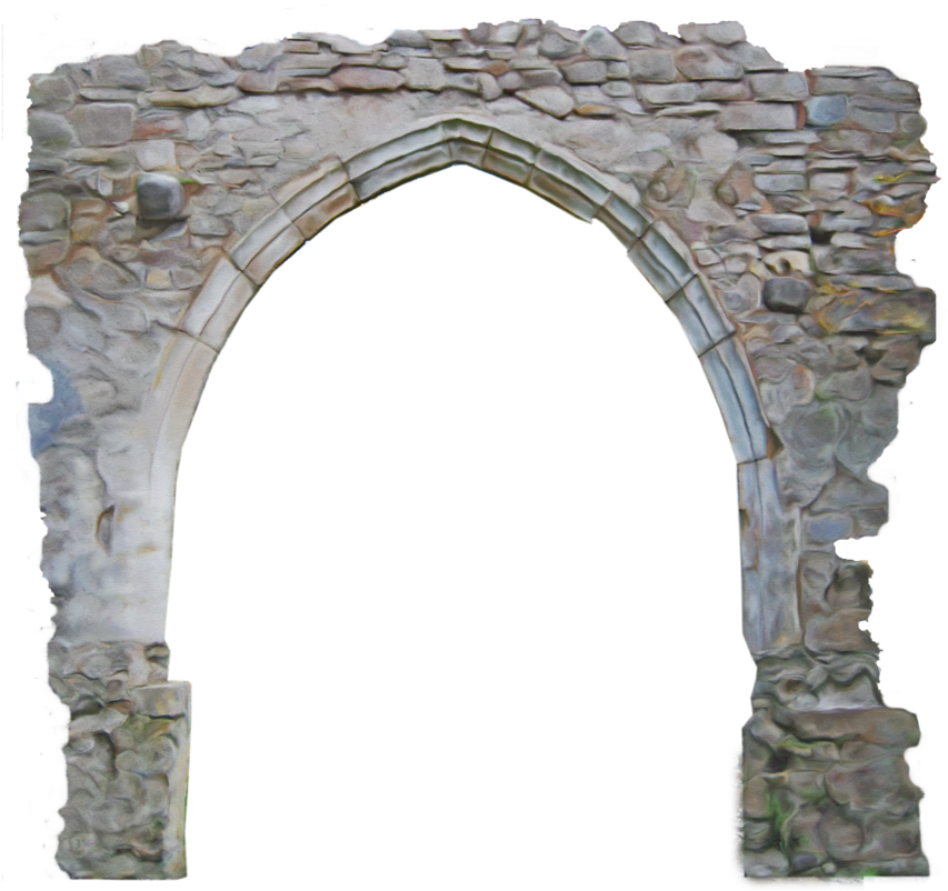 Ancient Stone Archway PNG Image