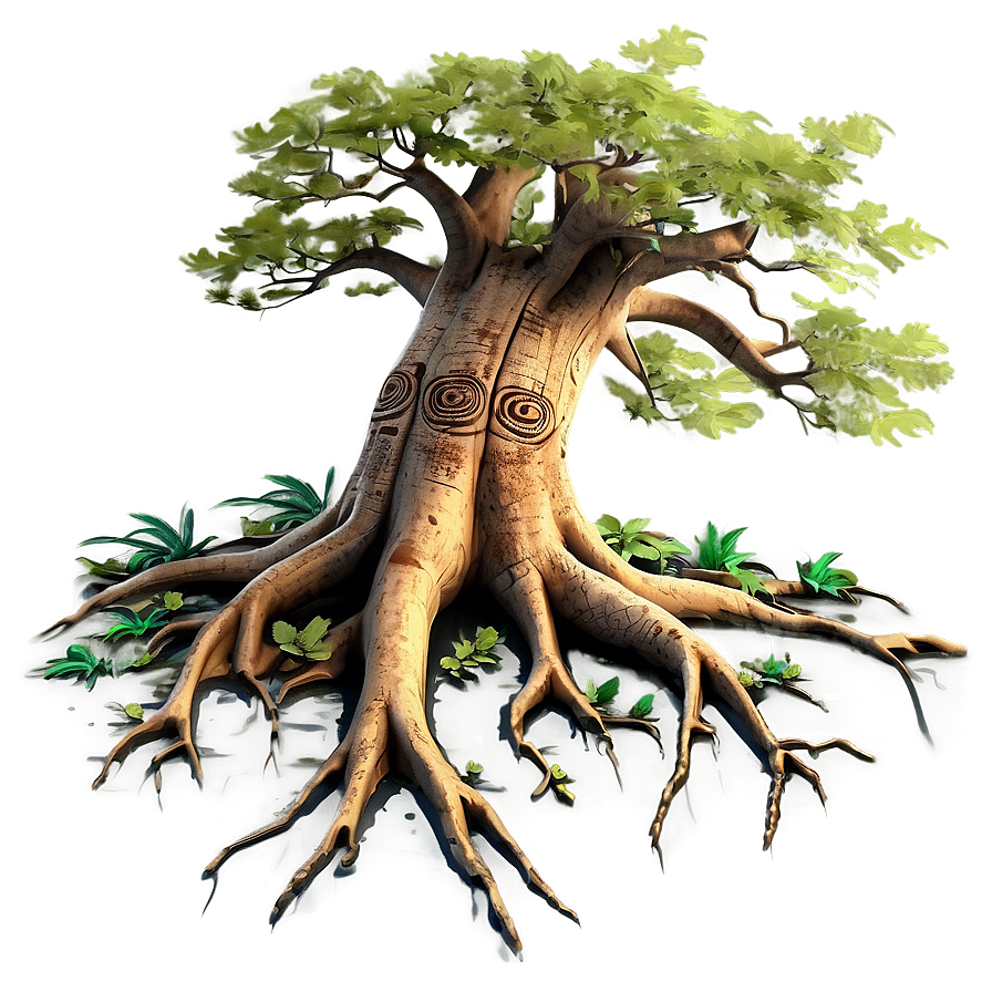 Ancient Tree Roots Art Png 82 PNG Image