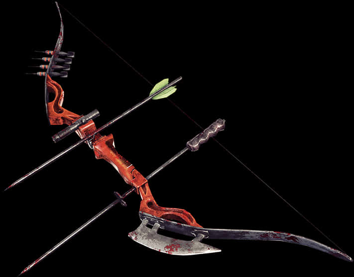 Ancient Weaponry Bowand Arrow PNG Image