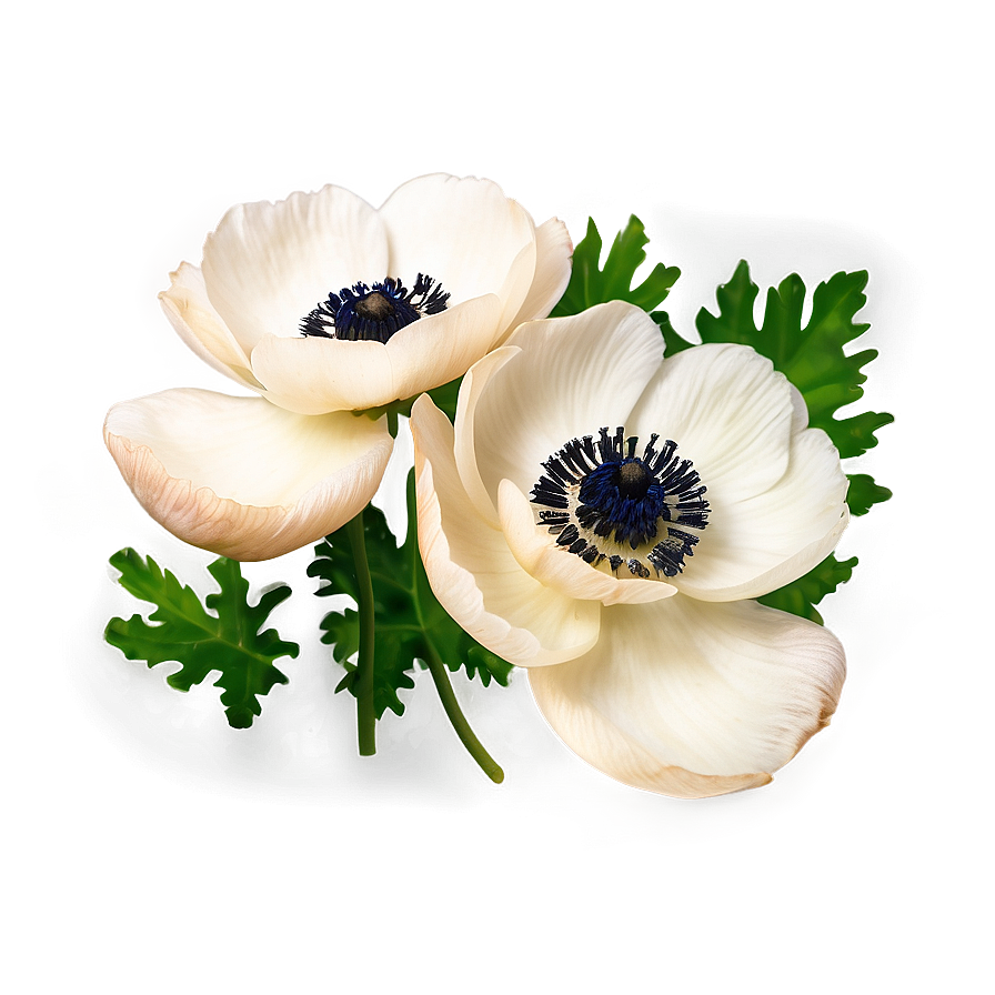 Anemone On White Background Png 65 PNG Image