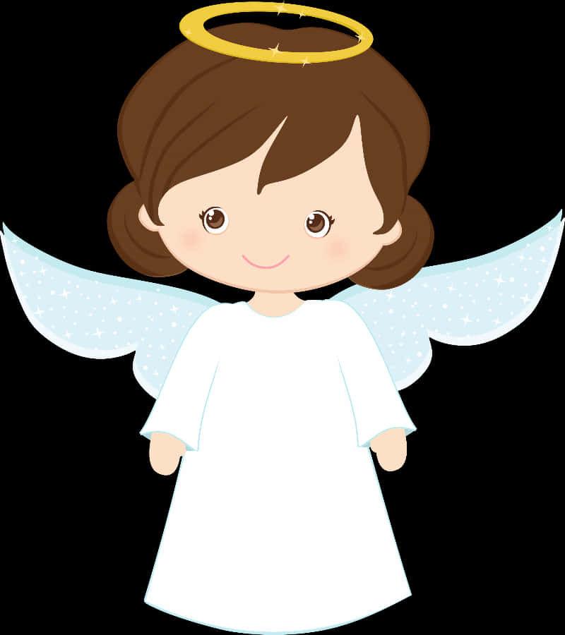 Angel Cartoon Baptism Theme PNG Image