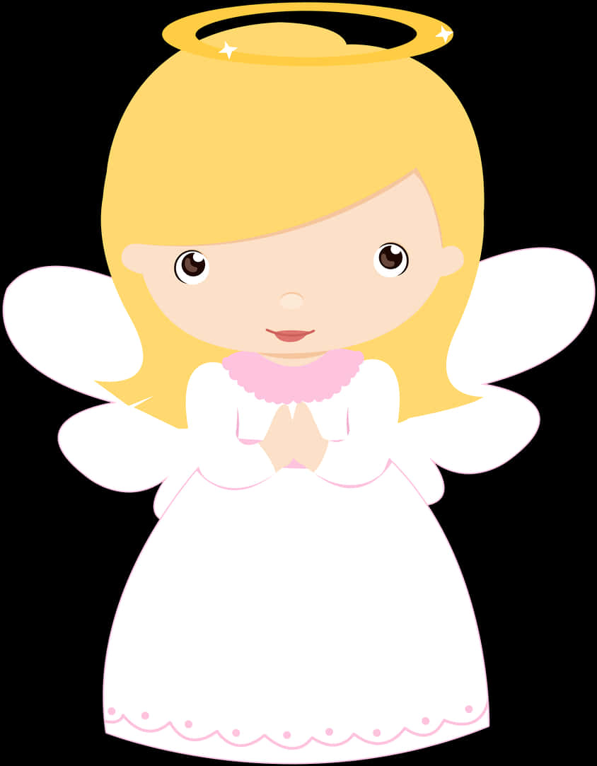 Angel Cartoon Baptism Theme PNG Image