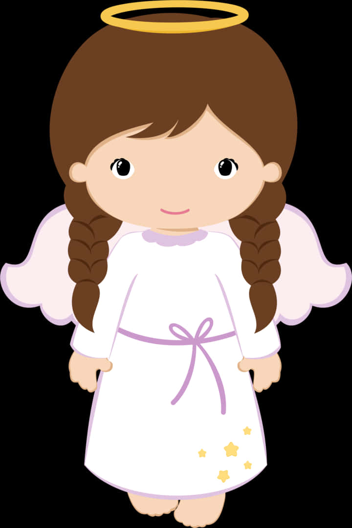 Angel Cartoon Graphicfor Baptism Event PNG Image