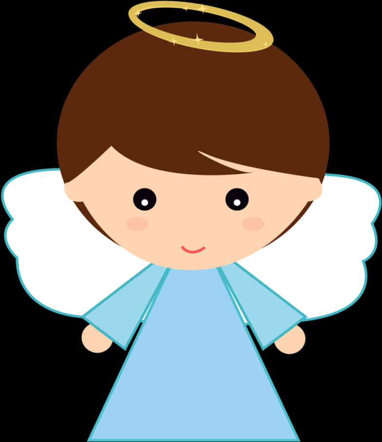 Angel Cartoon Graphicfor Baptism Event PNG Image