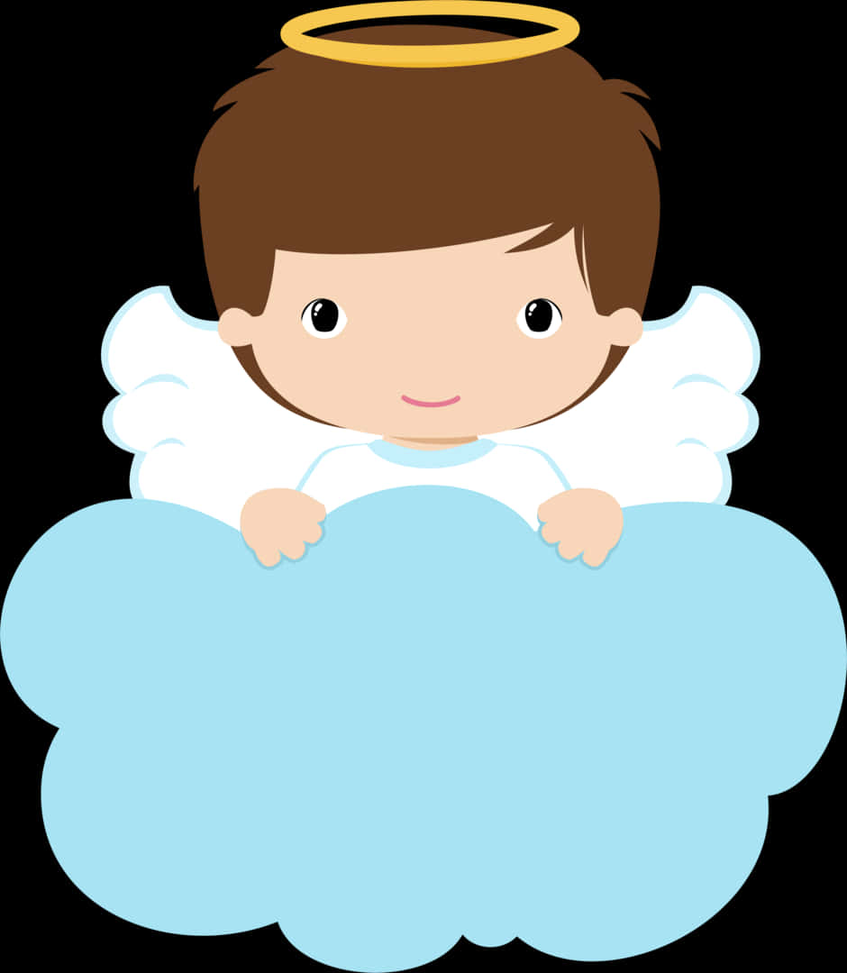 Angel Child Cartoon Baptism PNG Image