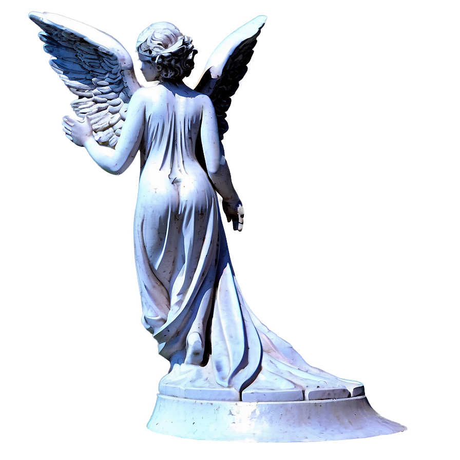 Angel Guiding Path Statue Png 06202024 PNG Image