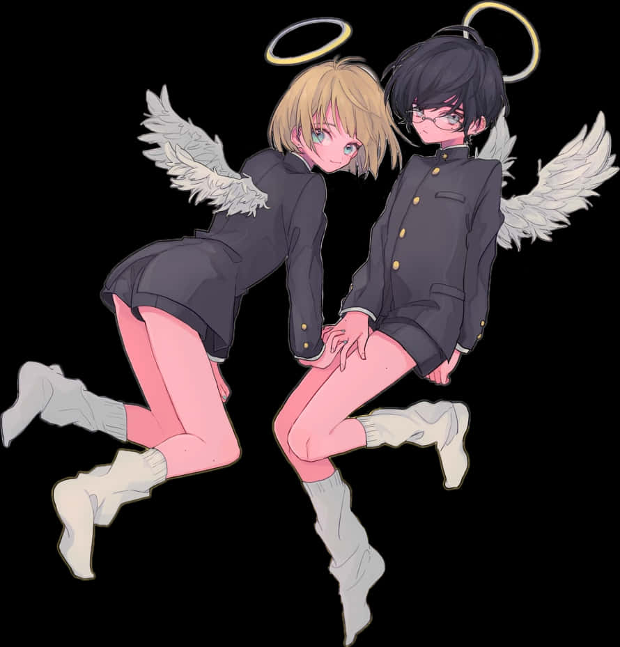 Angel Halo Anime Characters PNG Image