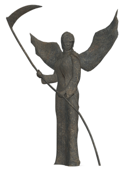 Angel_of_ Death_ Statue PNG Image