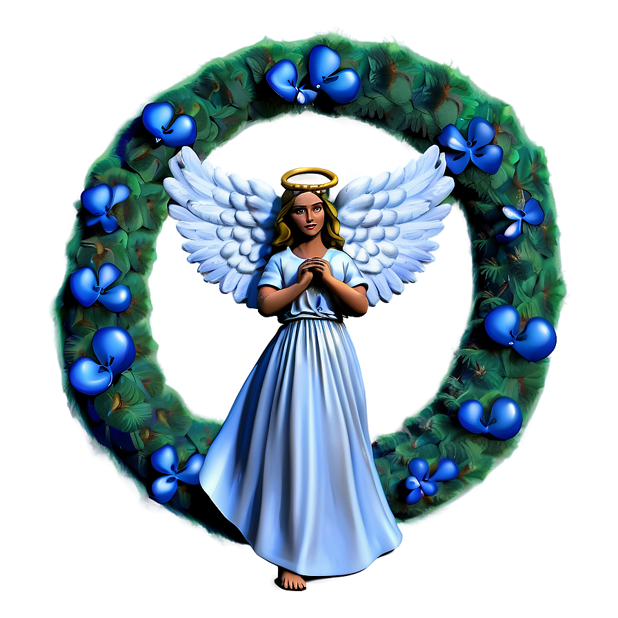 Angel Themed Wreath Png Vbs PNG Image