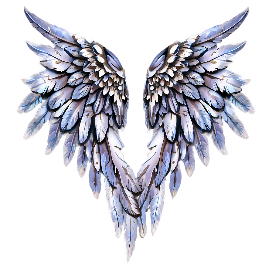 Angel Wings With Feathers Png Dld24 PNG Image