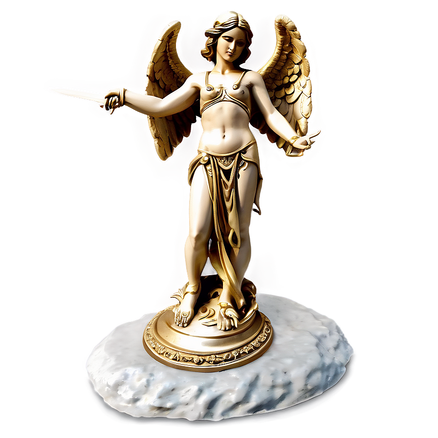 Angel With Sword Statue Png Pjx PNG Image