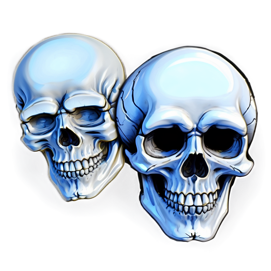 Angelic Skull Art Png C PNG Image