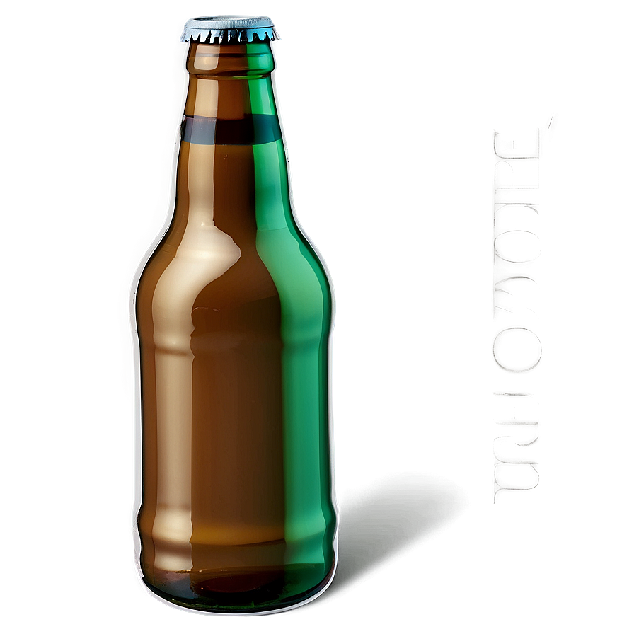 Angled Beer Bottle Png 4 PNG Image