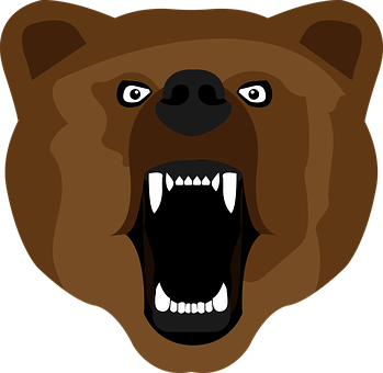 Angry Bear Vector Illustration PNG Image