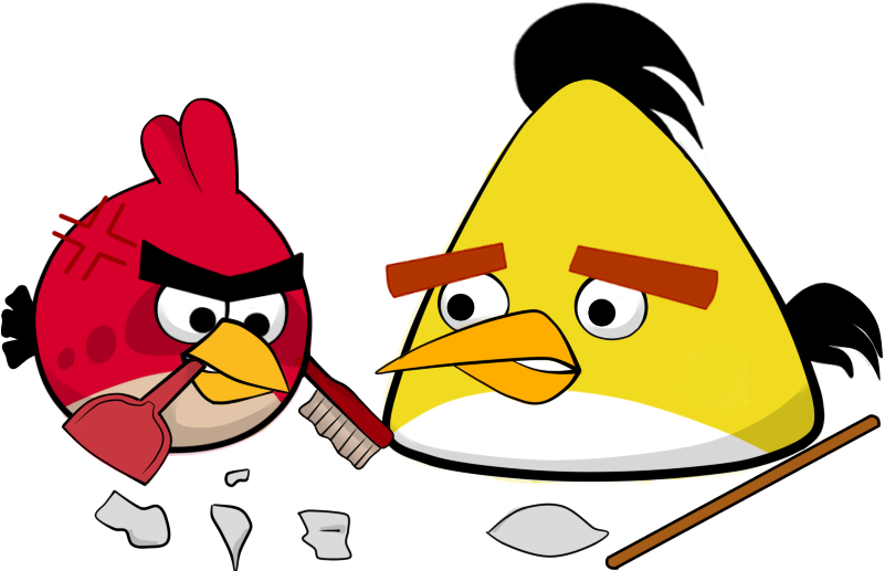 Angry Birds Redand Chuck PNG Image