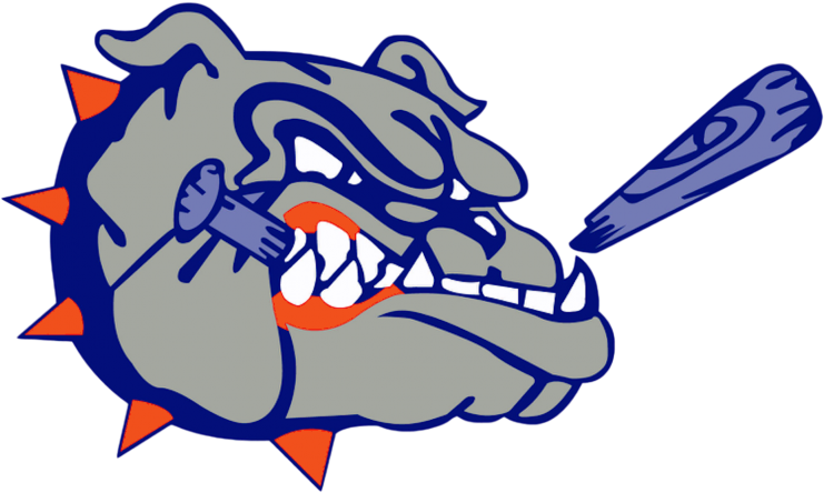 Angry Bulldog Mascot Graphic PNG Image