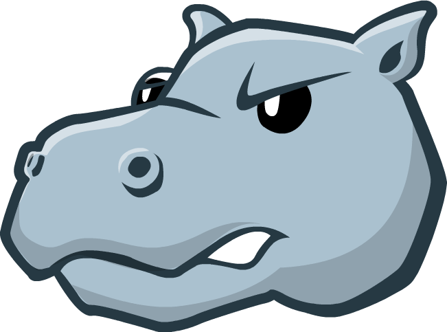 Angry Cartoon Hippo PNG Image