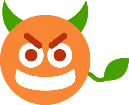 Angry Clementine Cartoon PNG Image