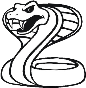 Angry Cobra Cartoon Graphic PNG Image