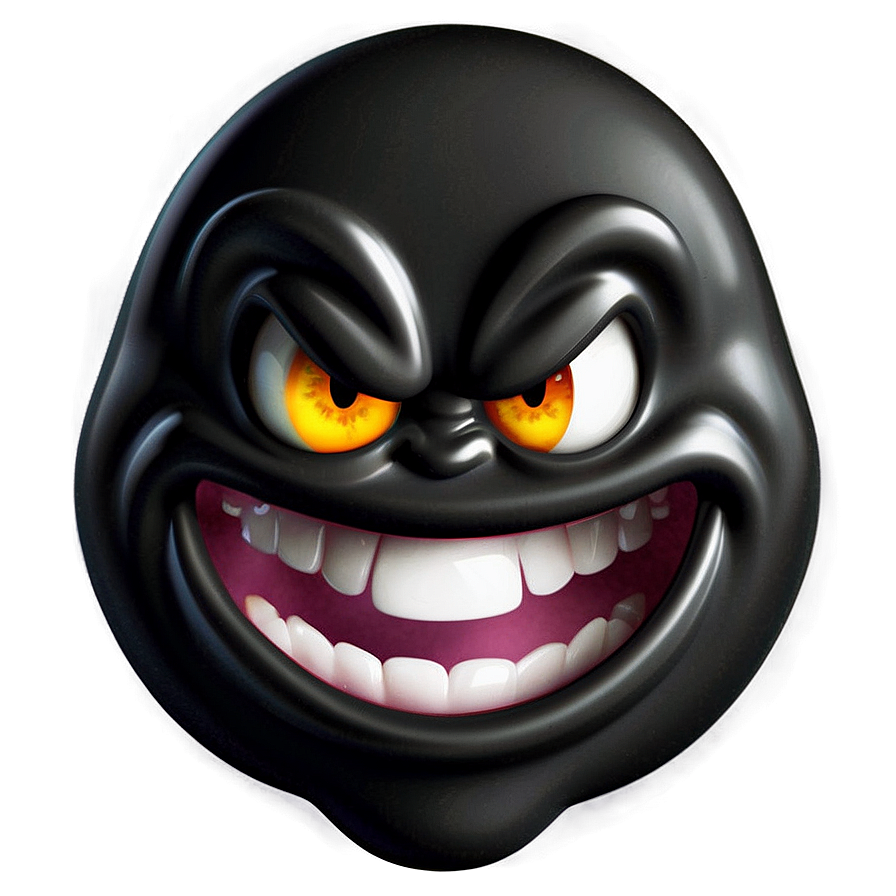 Angry Emoji With Black Background Png 05252024 PNG Image