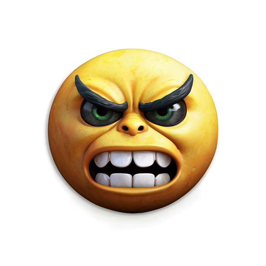 Angry Emoji With Black Background Png 65 PNG Image