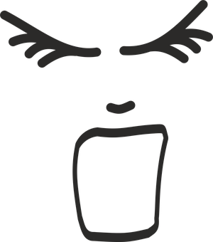 Angry Face Icon PNG Image