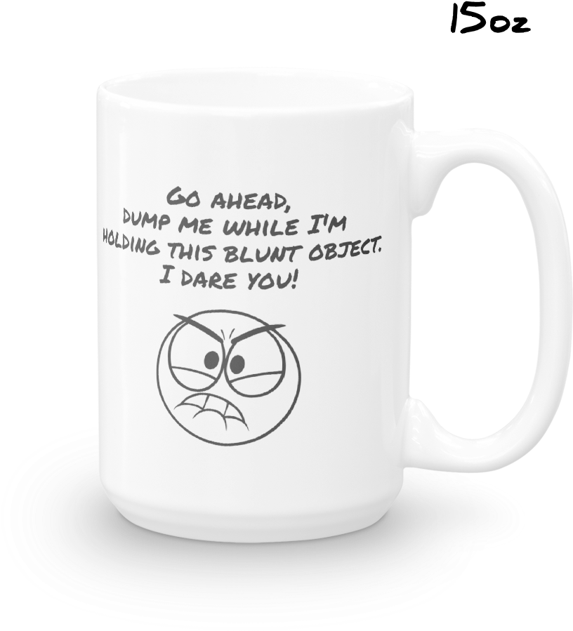 Angry Face Mug15oz PNG Image