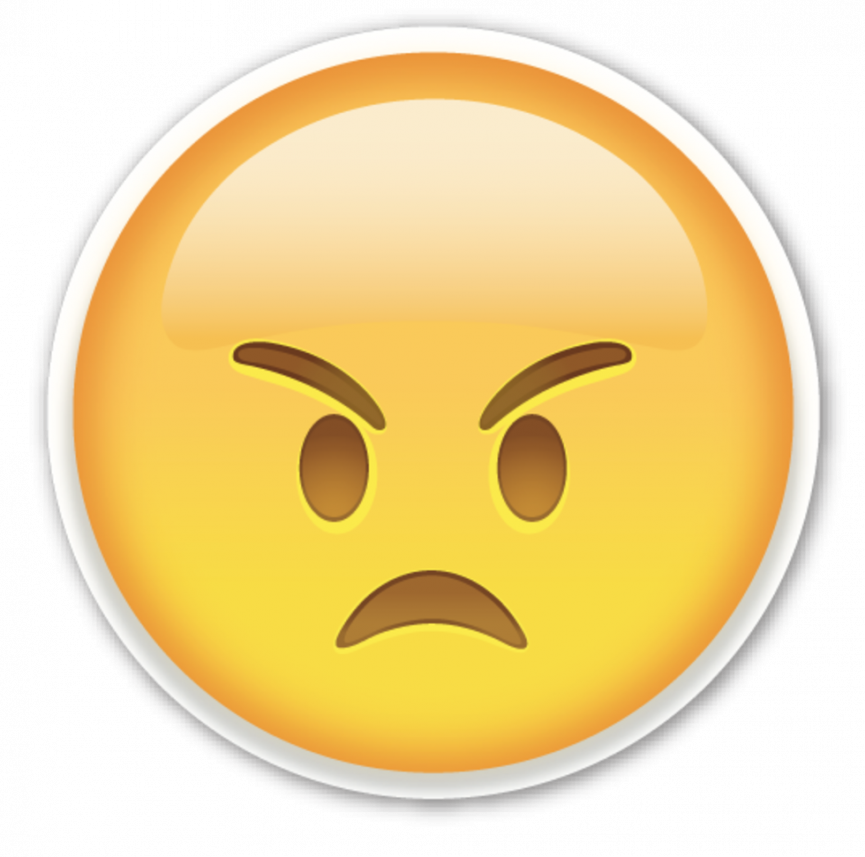 Angry Frustrated Emoji PNG Image