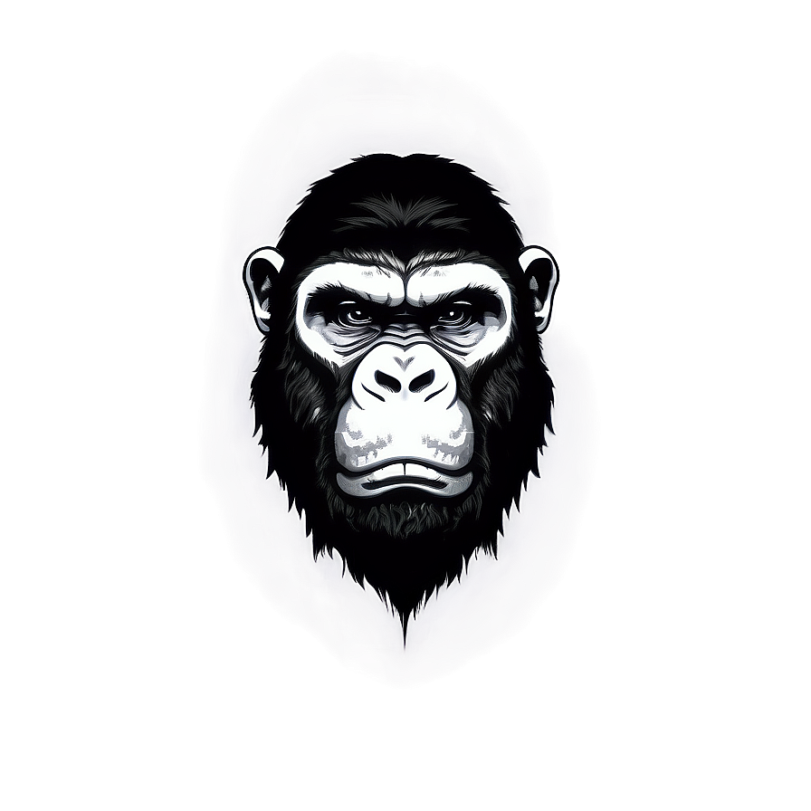 Angry Gorilla Outline Png Suf15 PNG Image