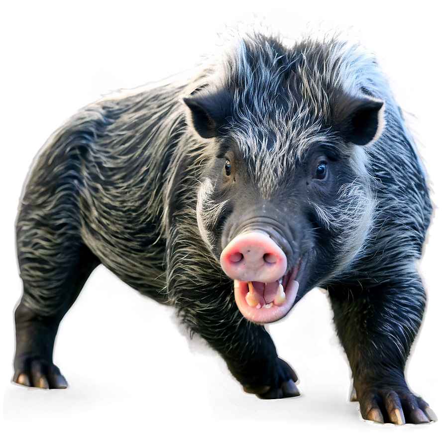 Angry Hog Png 06252024 PNG Image