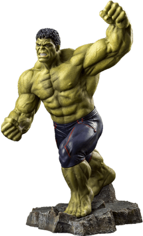 Angry Hulk Figure Pose PNG Image