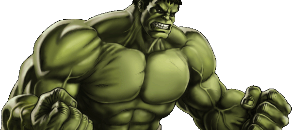 Angry Hulk Illustration PNG Image