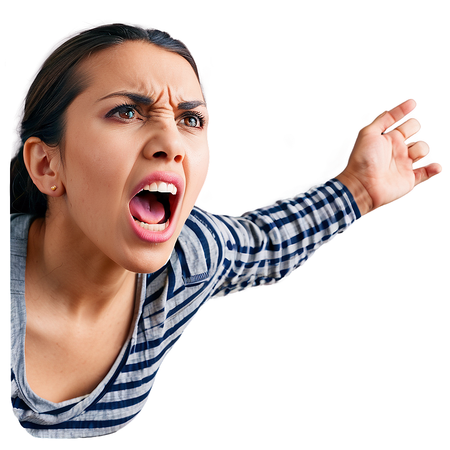 Angry Shouting Mouth Png Ydf4 PNG Image