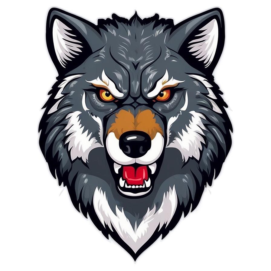 Angry Wolf Head Emblem Png 63 PNG Image