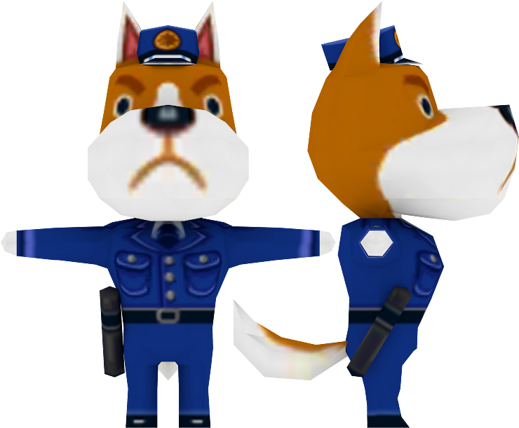 Animal_ Crossing_ Police_ Dog_ Character PNG Image