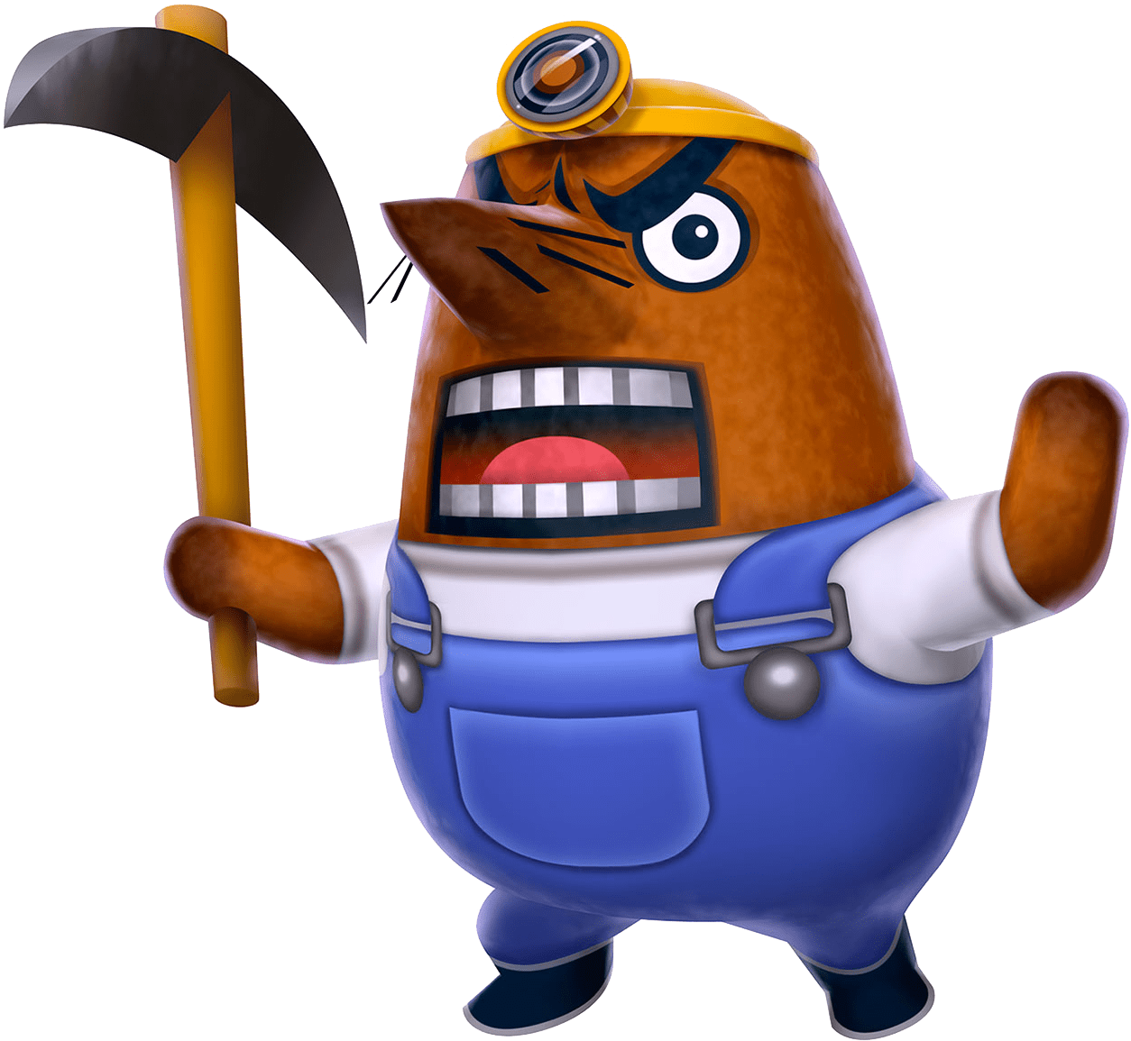 Animal Crossing Resettiwith Pickaxe PNG Image